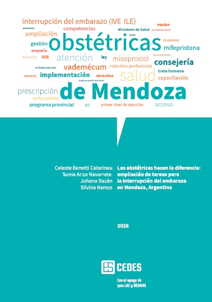 [Nube de palabras] Se destacab Obstétricas - Mendoza - IVE ILE [Título] Las obstétricas hacen la diferencia: ampliación de tareas para la interrupción del embarazo en Mendoza, Argentina