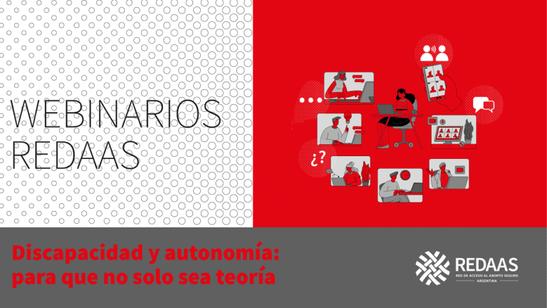 WBENIARIOS REDAAS [Ilustración: personas en círculo trabajando frente a computadoras] WEBINARIO | Discapacidad y autonomía: para que no solo sea teoría